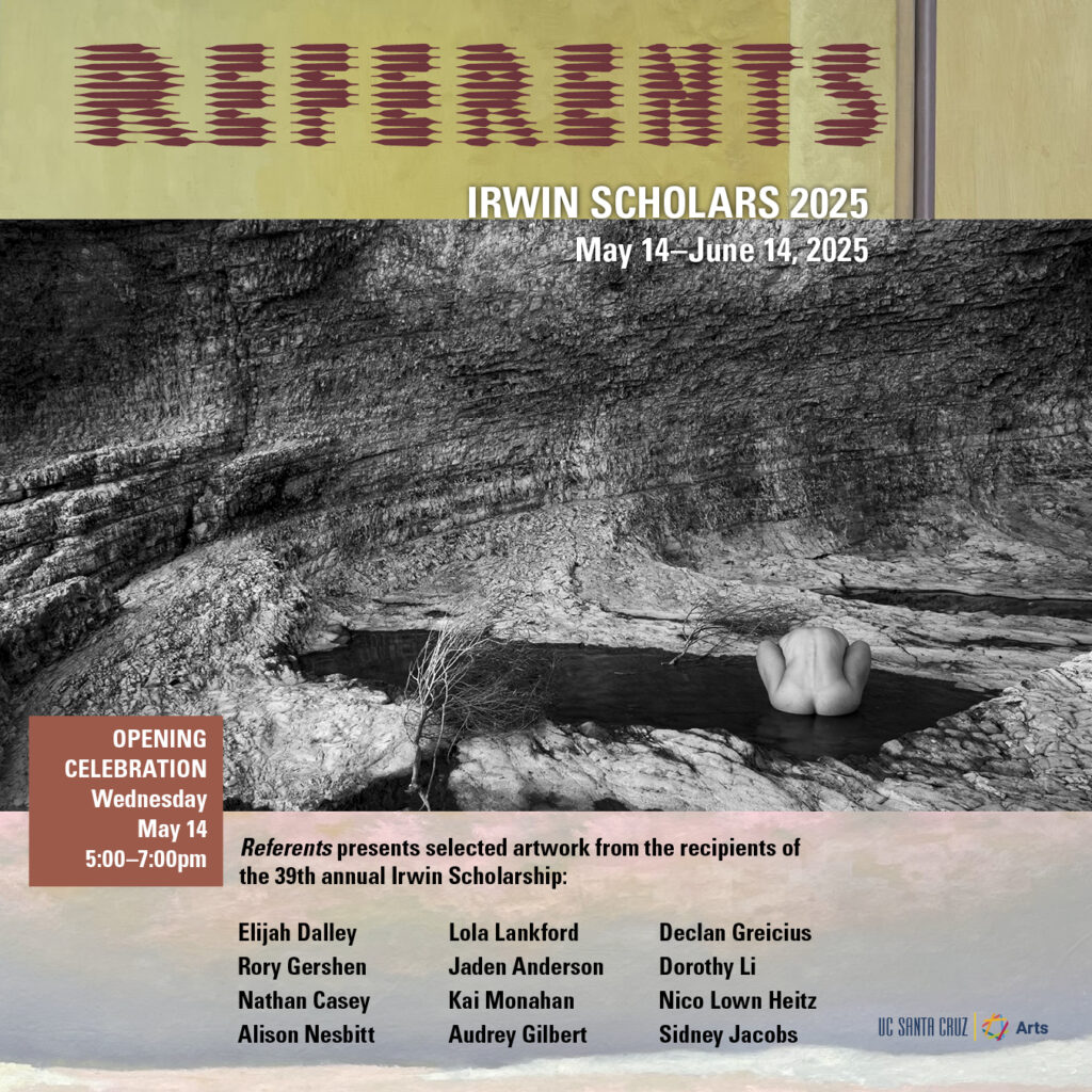 "referents" poster person dipping their head under water